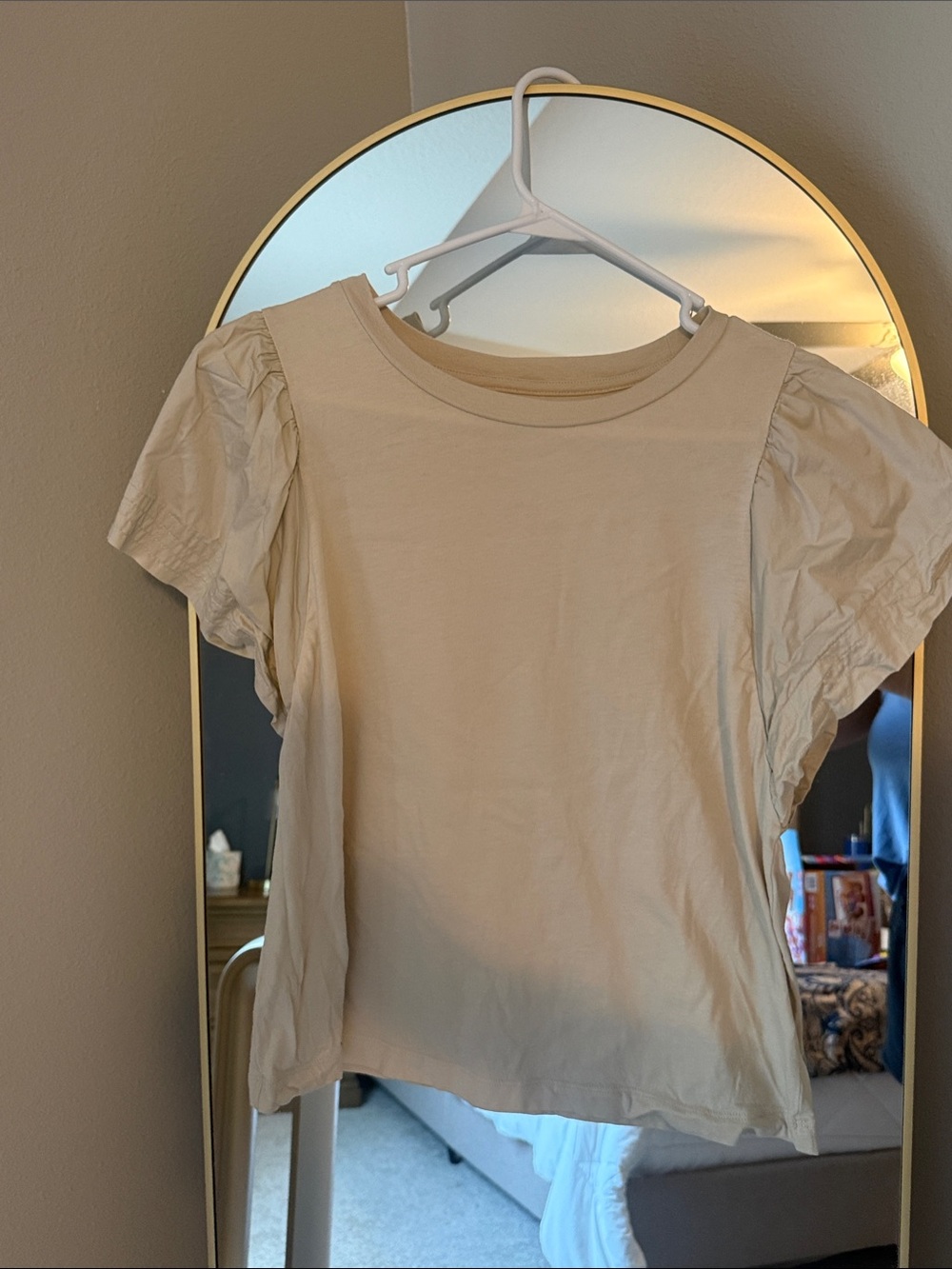 Old Navy Cream Puff Sleeve Short-Sleeve Tee